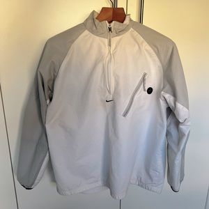 Nike White & Gray 1/4 Zip top - Size M